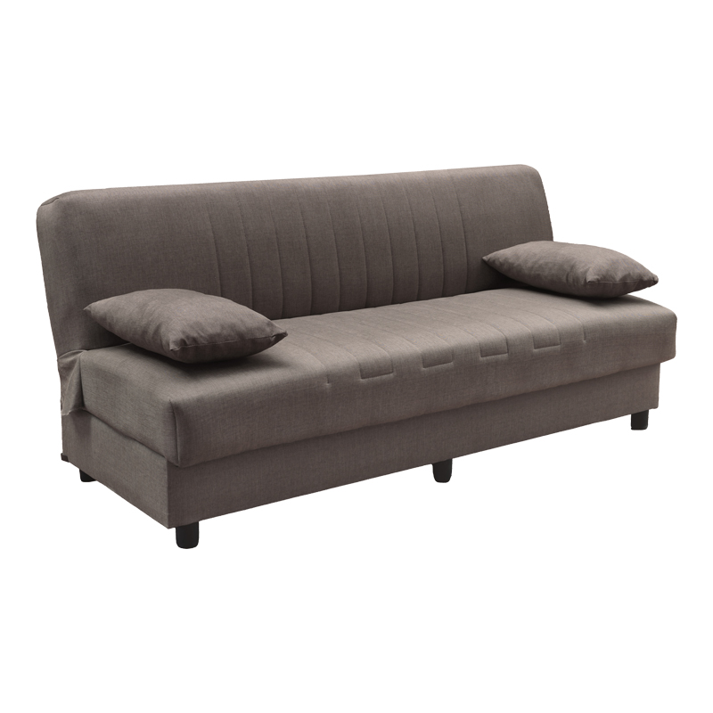 Divan shtrati tre vendesh Romina pakoworld me hapesire magazinimi cope kafe 180x75x85cm