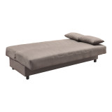 Divan shtrati tre vendesh Romina pakoworld me hapesire magazinimi cope kafe 180x75x85cm