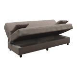 Divan shtrati tre vendesh Romina pakoworld me hapesire magazinimi cope kafe 180x75x85cm