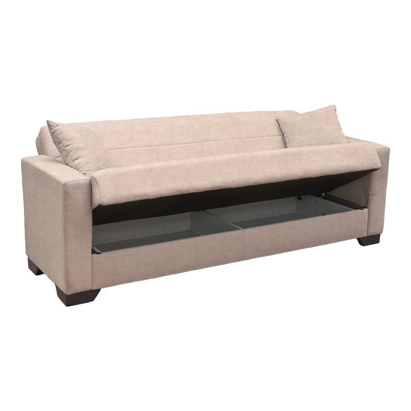 Divan shtrati Vox pakoworld tre vendesh me hapesire magazinimi cope bejzh 210x84x83cm