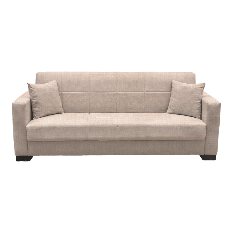 Divan shtrati Vox pakoworld tre vendesh me hapesire magazinimi cope bejzh 210x84x83cm